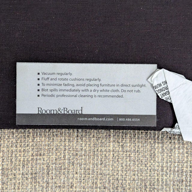 Taupe Room & Board Cade Modern Sectional Sofa With Chaise For Sale - Image 8 of 8