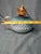 Rare Antique Blue Satin Glass Oil Kerosene Finger Lamp Hand-Blown Uv Reactive For Sale - Image 4 of 18