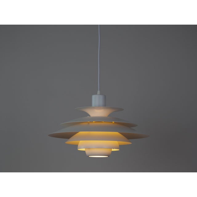 Vintage Danish Verona Pendant Lamp by Kurt Wiborg for Jeka, 1980s For Sale - Image 4 of 13