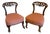 Antique Victorian Side Chairs in Carved Walnut, 1860, Set of 2 For Sale