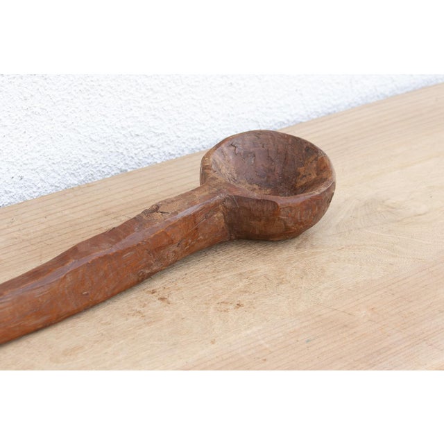 19th Century Rustic Country Wooden Spoon For Sale - Image 5 of 6