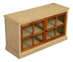 Pier 1 Imports Painted Farmhouse Style Two Tone Media Console