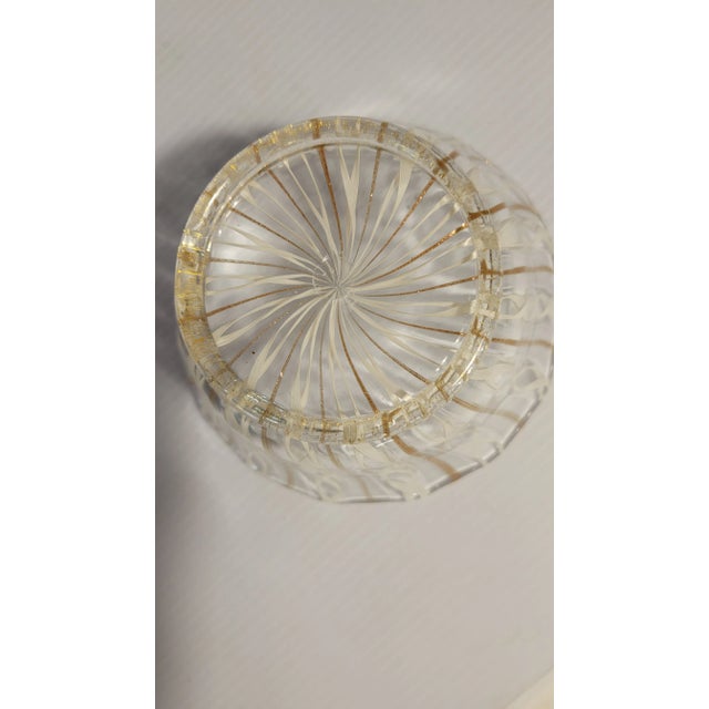 20th Century Two Piece Murano Glass Flute and Bowl For Sale - Image 6 of 7