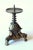 Bronze candle stick for wider candles - candle holer - vintage dimensions approx. 5.12" x 4.72" - height approx. 8.07" -...