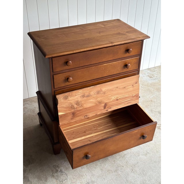 Wood Vintage Chest of Drawers With Hidden Cedar Chest, C. 1940s For Sale - Image 7 of 14