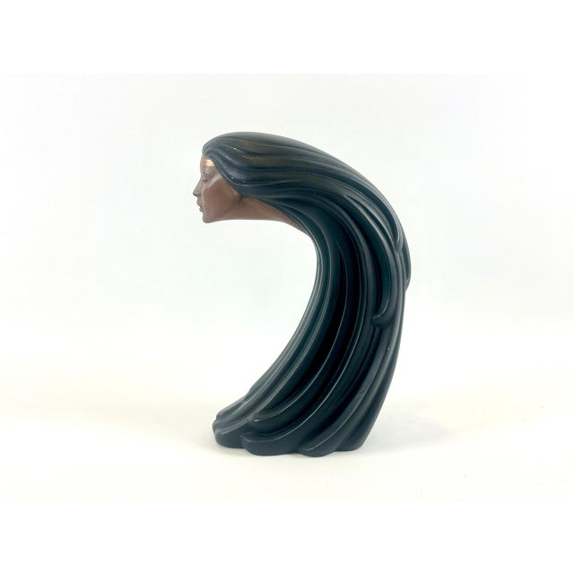 Postmodern Vintage Ceramic Woman of the Wind Figure from Sittre, 1980s For Sale - Image 3 of 13