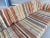 1970s Vintage Brutalist Wood, Brass, and Striped Upholstered Sofa For Sale - Image 12 of 12