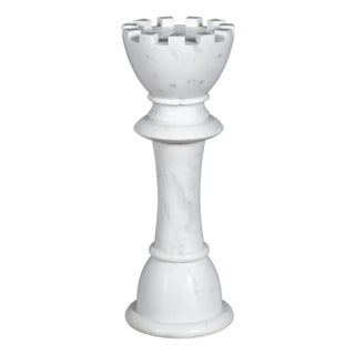 Maitland-Smith White Chess Table King For Sale