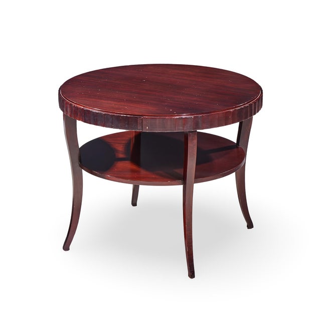 Barbara Barry for Baker Mahogany Fluted Edge Side End Table - Pair For Sale - Image 12 of 13