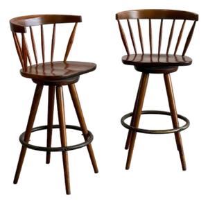 Mid-Century Modern Barstools - Pair