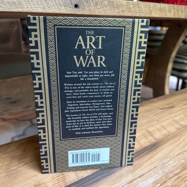 2022 Deluxe Red Silkbound and Gilt Hardcover the Art of War Sun Tzu Black Gold Ornate Slipcase For Sale - Image 11 of 11