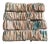 1980s Art Deco Pastel Fabric Curtain Tie Backs - Set of 4 For Sale