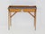 Vintage Italian Console Table with Drawers in Lemonwood and Navy Blue Glass by Silvio Cavatorta, 1956 For Sale - Image 9 of 9