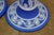 Vintage Wedgwood Blue Jasperware Candlesticks Creamer Sugar Teapot Bowl Compote - Set of 6 For Sale - Image 15 of 16