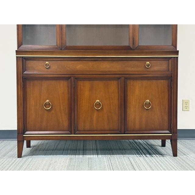 Mid-Century Mahogany China Cabinet / Display Case ~ by Drexel Interlude For Sale - Image 13 of 13