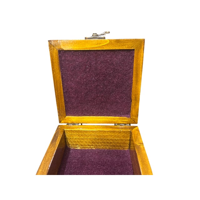 1990s Ceramic Jewelry Box With Velvet Lining For Sale - Image 10 of 14