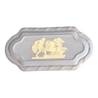 Small Blue Jasperware Lidded Trinket Box For Sale