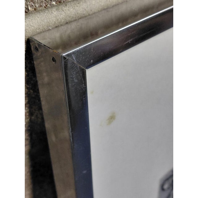 Framed Signed J. Akston "Untitled, 1972" Mixed Media For Sale - Image 10 of 11