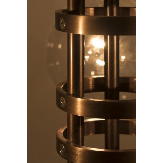 Vintage Brutalistic Hanging Lamp For Sale - Image 4 of 9