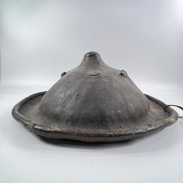Early 20th Century Amarro Arussi Leather Shield Ethiopia For Sale - Image 4 of 11