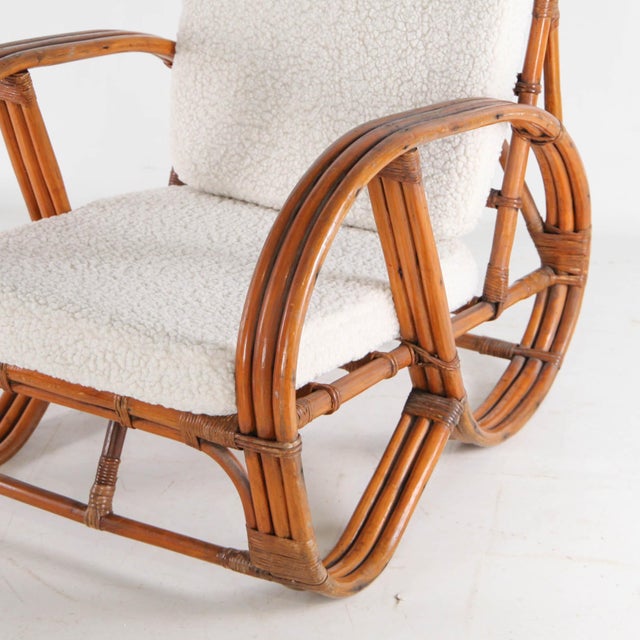 Pretzel Chair in Rattan, 1970s For Sale - Image 11 of 14
