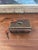 Black Likely Antique Toleware Painted Tin Lock Box With Key, 19th Century For Sale - Image 8 of 10