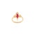 Metal Victorian Chic Ruby Diamond Early 20s Engagement Ring in 14k Gold Size 7 For Sale - Image 7 of 14