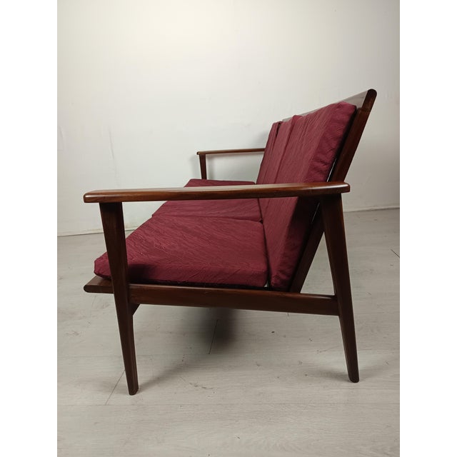 Wood Scandinavian Teak Sofa Bench, 1950s For Sale - Image 7 of 18