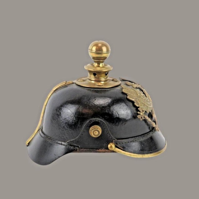 German Prussian M1895 Artillery Pickelhaube Kugelhelm Helmet For Sale - Image 3 of 7