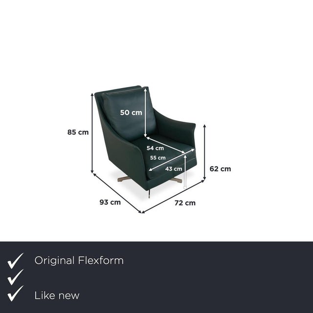 with this Flexform Boss armchair set, you bring an absolute masterpiece of Italian elegance into your home. The leather,...