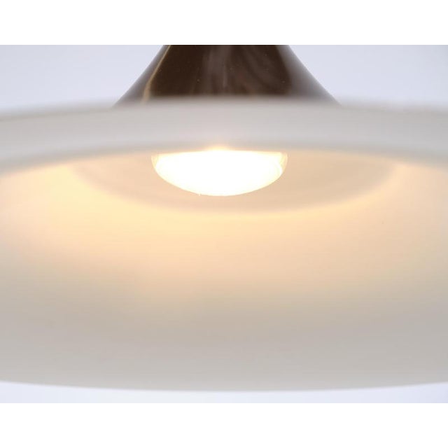 Metal Semi Pendant in Dark Brown by Claus Bonderup and Torsten Thorup for Fog & Mørup, 1968 For Sale - Image 7 of 9