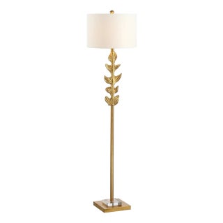 Georgiana Leaf Floor Lamp in Gold For Sale