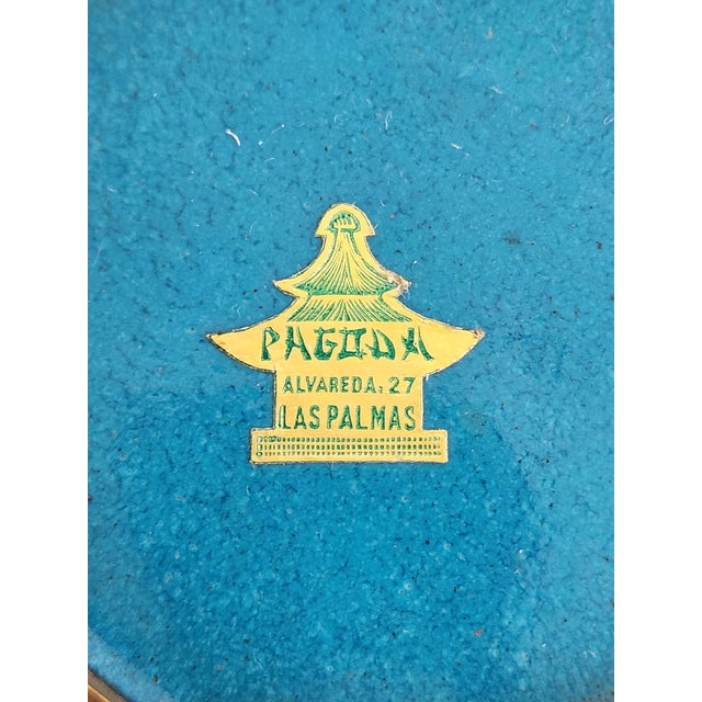 Vintage Cloisonne Bowl on Stand For Sale - Image 9 of 11