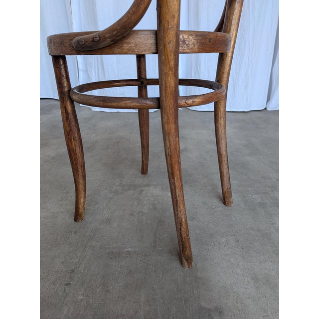 Vintage Carved Bentwood Dining Chair in the style of Thonet Style, 1960s For Sale - Image 15 of 18
