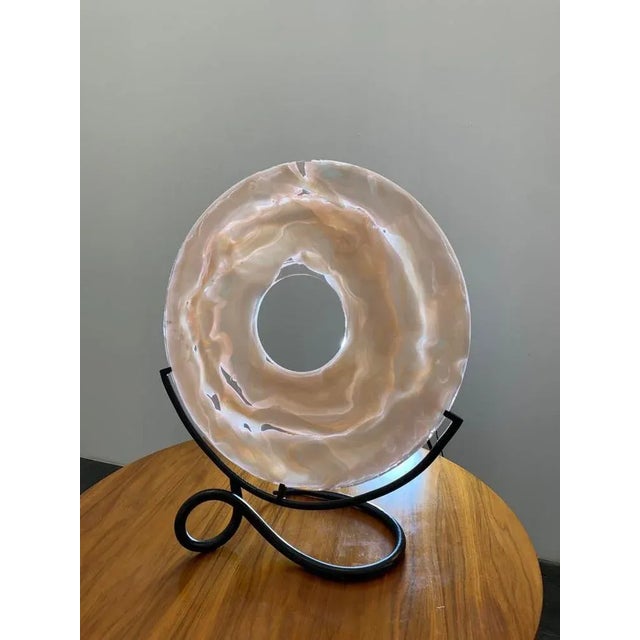 Sculpture with Wrought Iron Filiform Base from La Murrina For Sale - Image 11 of 16