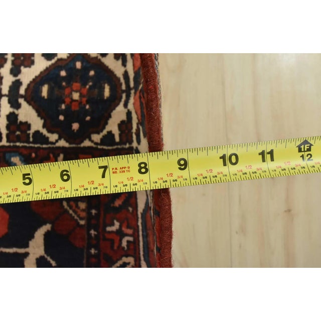 Bakhtiari Rug 7’2” X 10’1” Multicolor Wool Semi-Antique Hand-Knotted Carpet For Sale - Image 13 of 15
