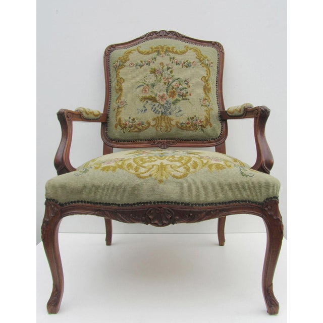 Antique Louis XV Armchair, 1700s For Sale - Image 6 of 14