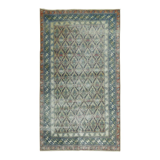 19th Century Shabby Chic Caucasian Rug - 2'7" x 4'7" For Sale