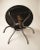 Late 20th Century Round Wood & Wrought Iron Dining Table For Sale - Image 4 of 5