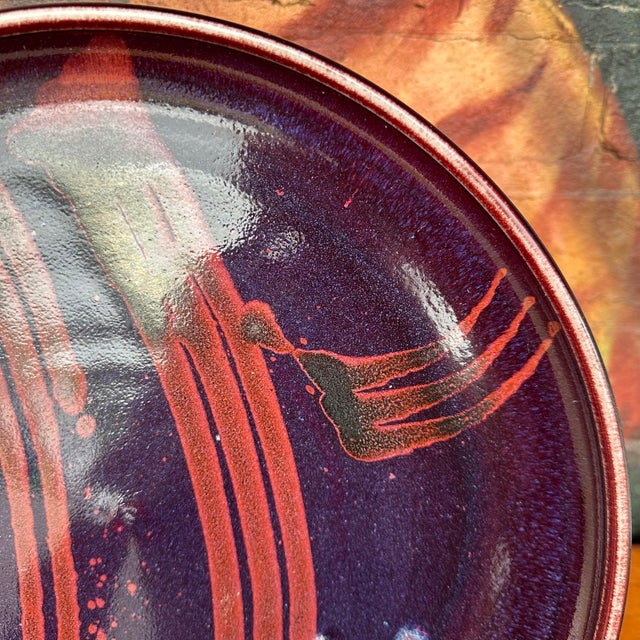 Ceramic Gail Russel Ceramic Serving Charger Dish For Sale - Image 7 of 12