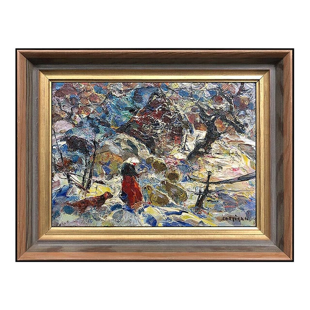 Mid 20th Century Barnyard, John E. Costigan For Sale