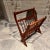 For your consideration, a vintage 1960s Danish Mid-Century Modern folding teak magazine rack, designed by American...