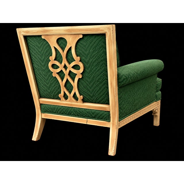 Vintage Erwin-Lambeth Asian Chinoiserie Fretwork Lounge Chairs C. 1960’s - A Pair For Sale In Naples, FL - Image 6 of 14