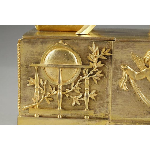 Early 19th Century Empire Astronomy Lesson Clock, 1800s For Sale - Image 13 of 18
