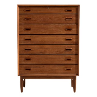 Teak Dresser with 7 Drawers, 1960s For Sale