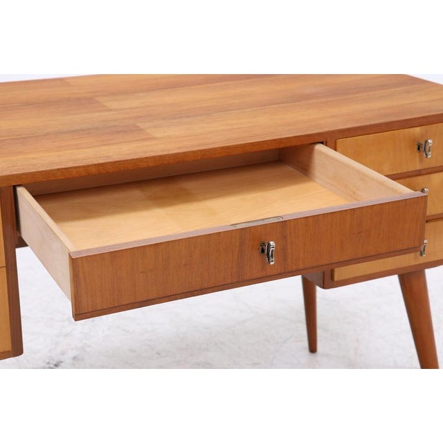 Vintage Desk with 4 Drawers and 2 Doors For Sale - Image 10 of 18