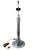 This striking pair of Art Deco style chrome table lamps showcases the sleek, geometric characteristics that defined the...