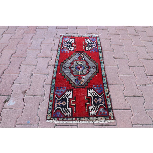 1960s Turkish Vintage Hand Knotted Rug For Sale - Image 13 of 13