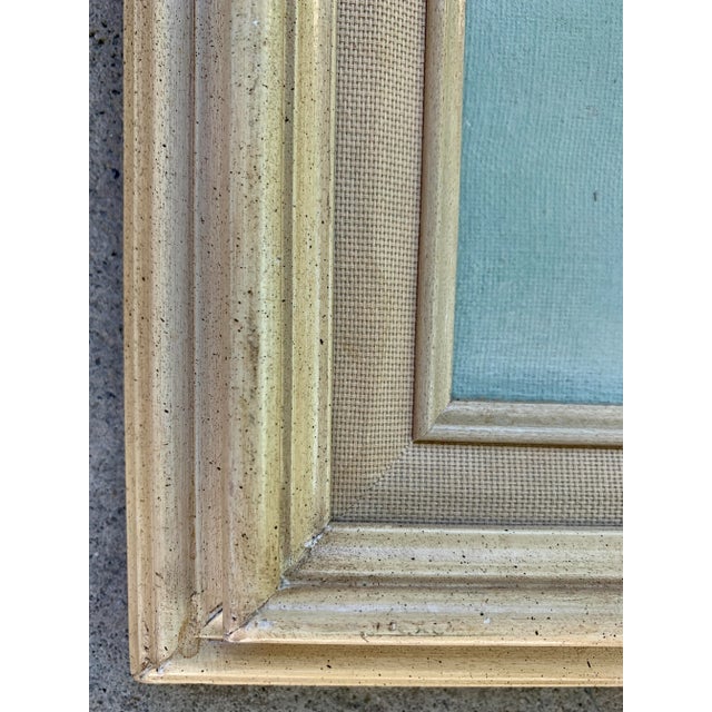 Wood 1960’s Purple Mum Floral Arrangement Still Life Painting- Framed For Sale - Image 7 of 9