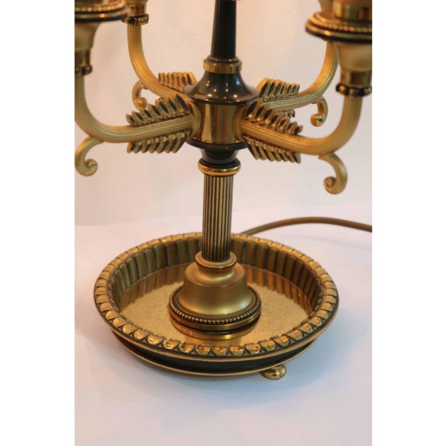 Gold Large French Bouillotte Table Lamps in Brass, 1960s, Set of 2 For Sale - Image 8 of 10